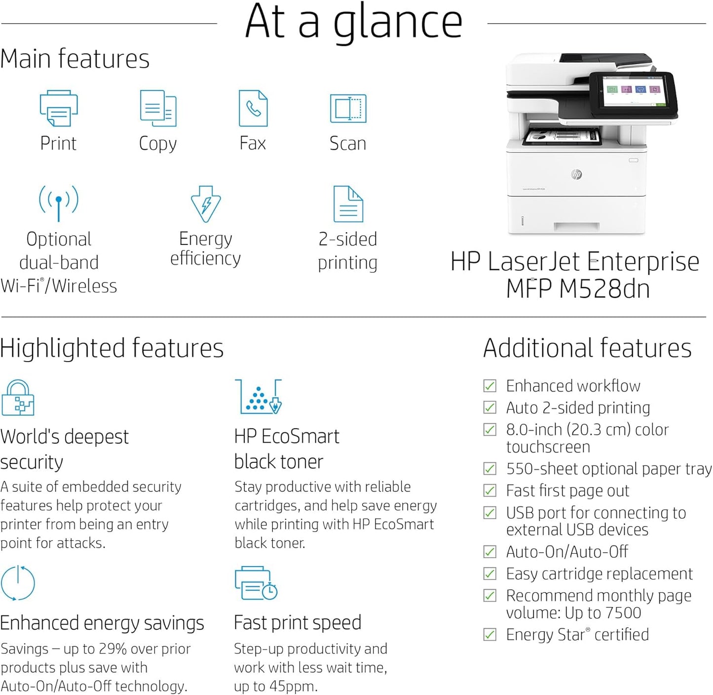 HP LaserJet Enterprise MFP M528dn (1PV64A)
