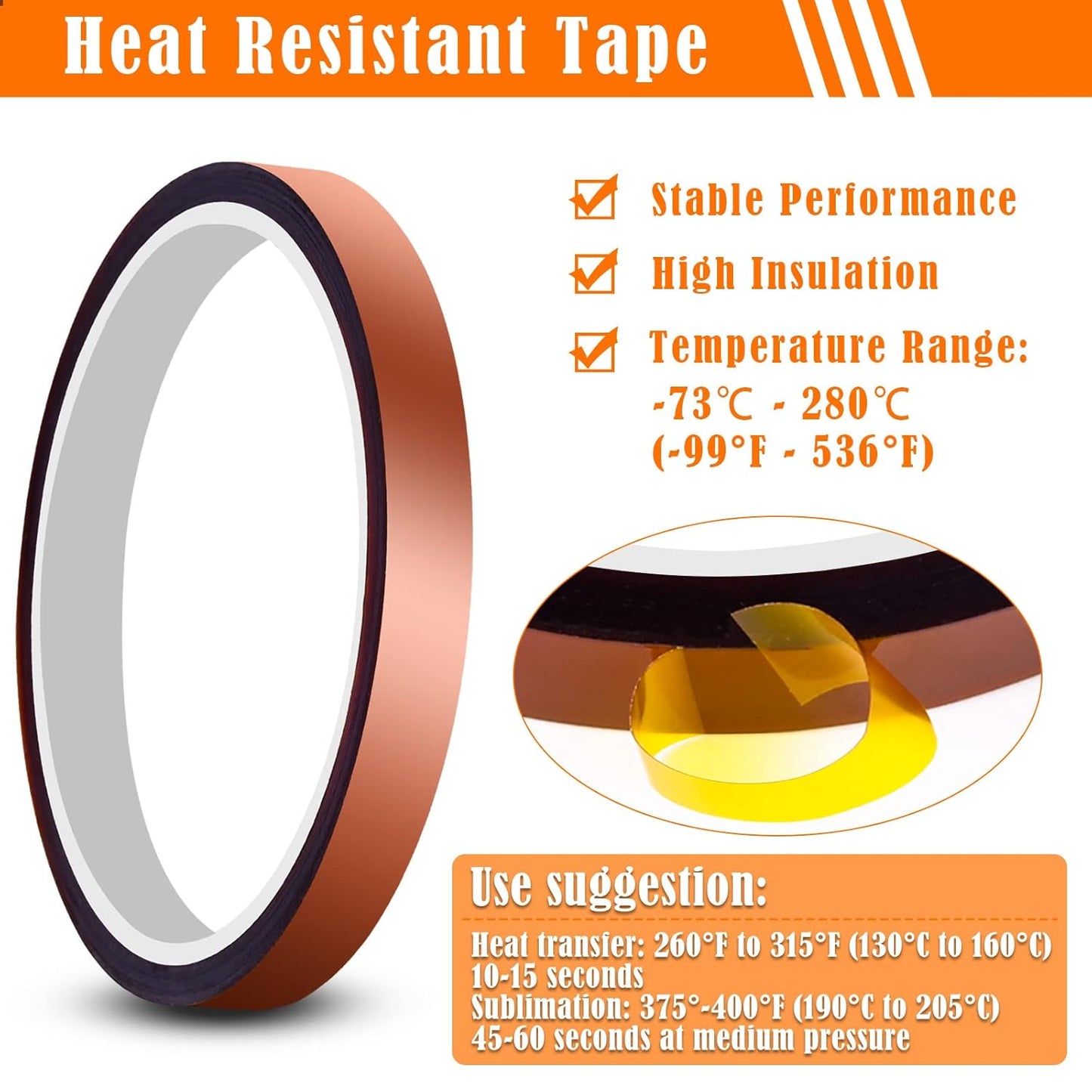 Heat Tape for Heat Press 6 Packs
