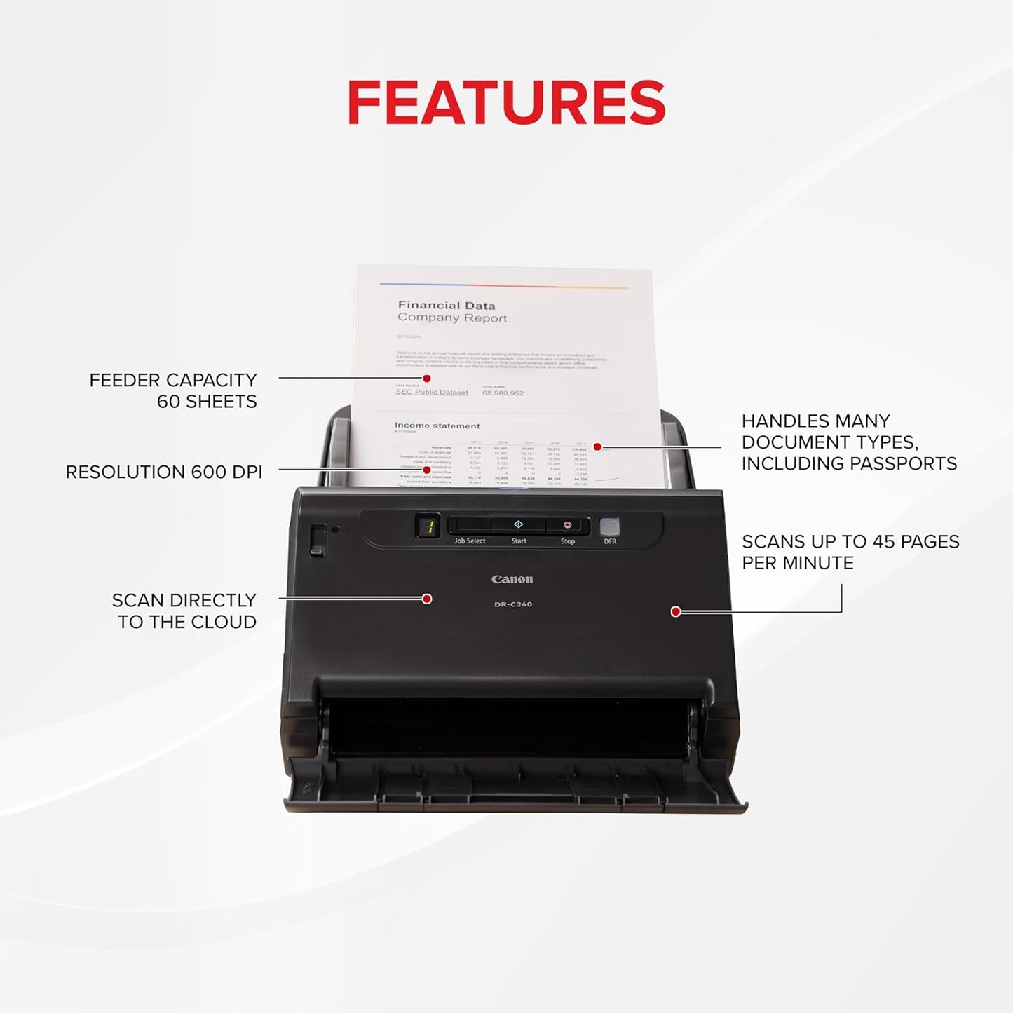 Canon DR-C240 Office Document Scanner