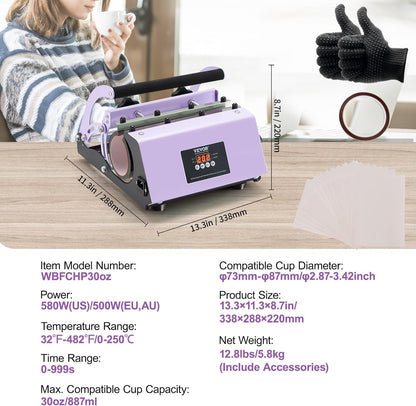 VEVOR Tumbler Heat Press Machine