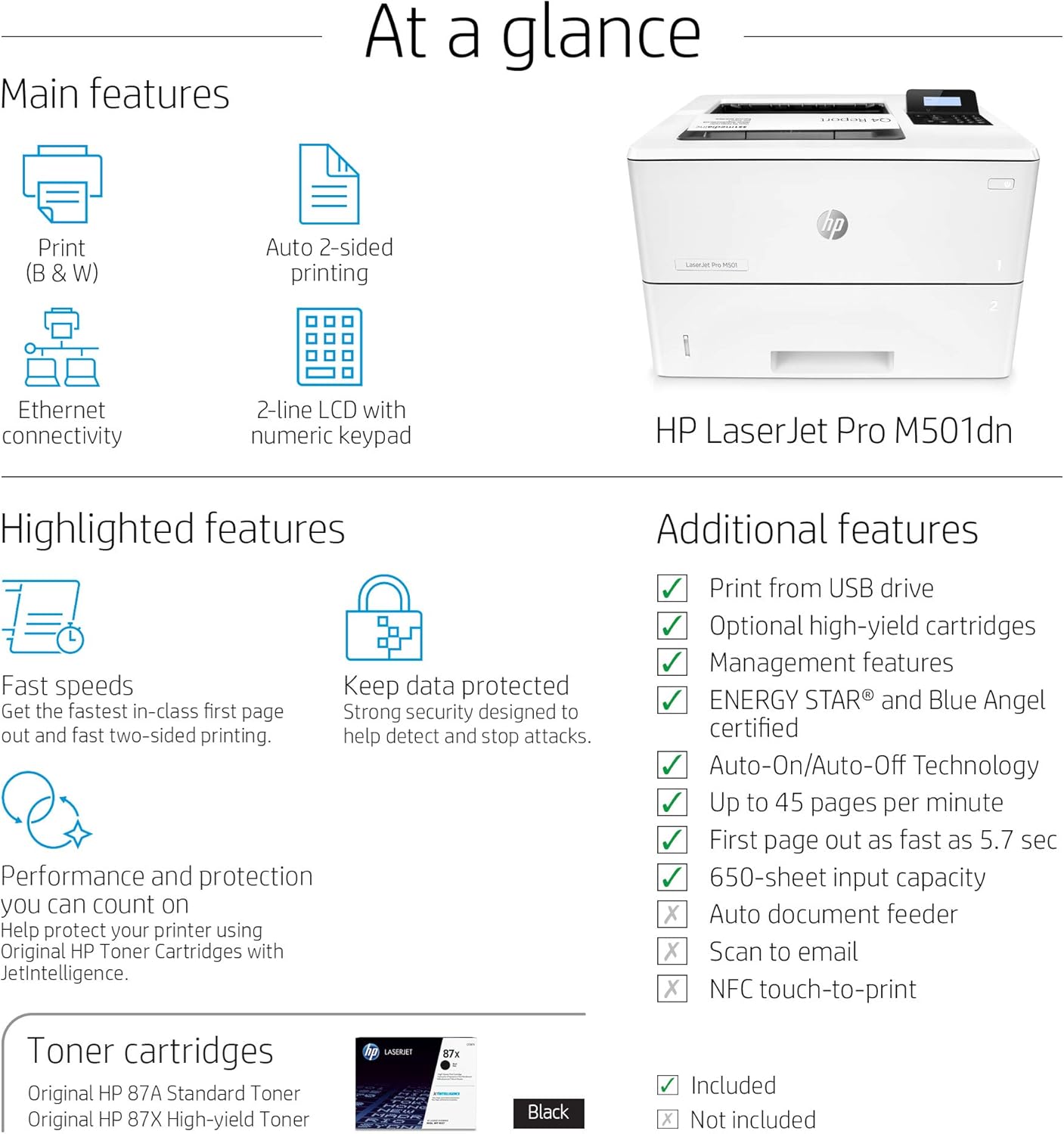 HP LaserJet Pro M501dn (J8H61A)