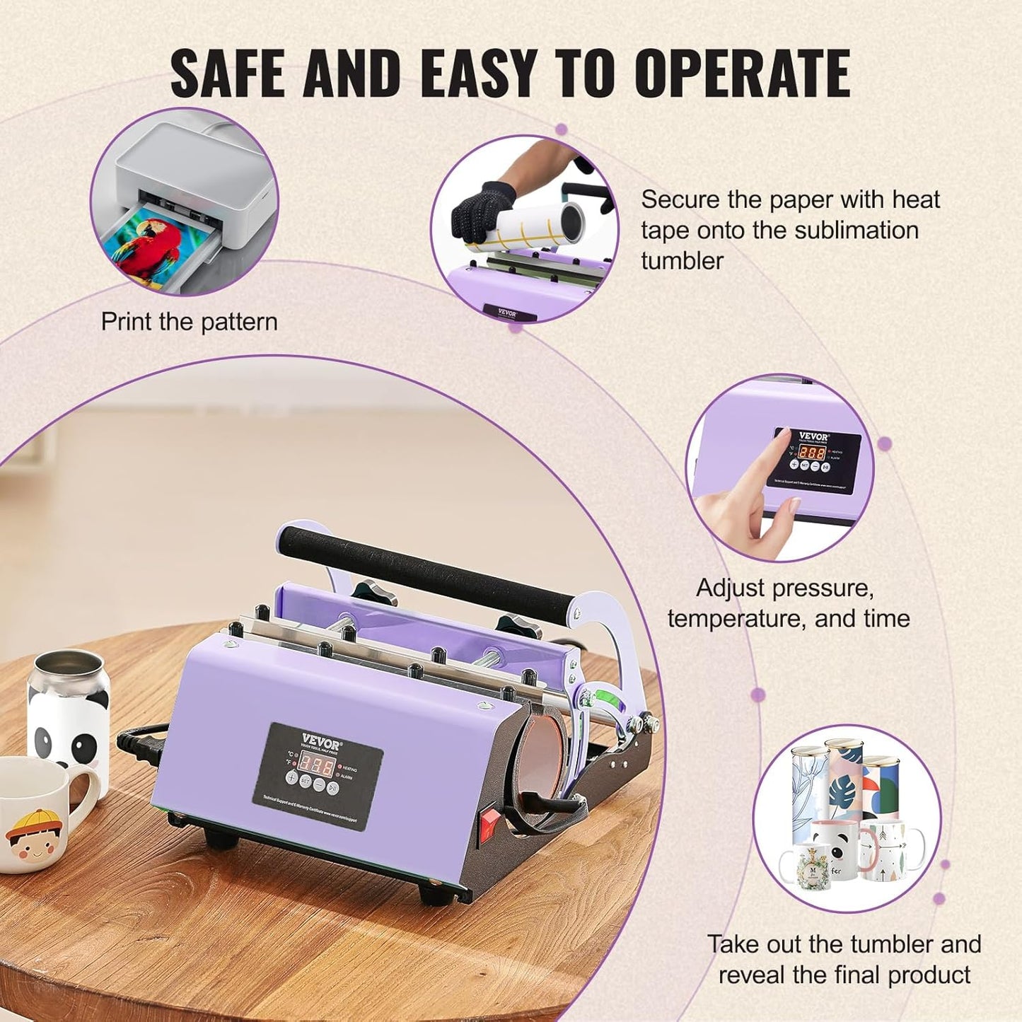 VEVOR Tumbler Heat Press Machine